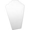 White Leather Padded 2 Tier Necklace Pendant Bust Showcase Display 12.5"